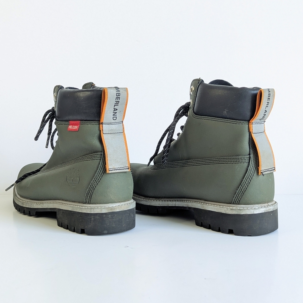 Timberland 6-Inch Helcor Leather Waterproof Boot Olive Green Men's sz 8 - Picture 3 of 12